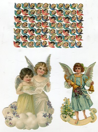 Oblaten scrap die cut - , chromo