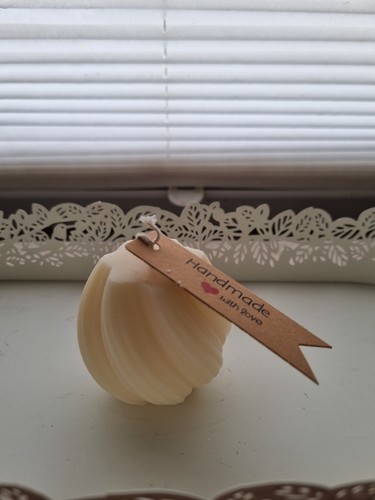 Handgefertigte swirl kerze - swirl, bio