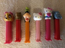 6x PEZ Spender: Goofy, Hello Kitty, Cars, Dino – TOP neuwertig U.S. Patent