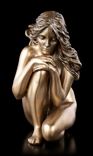 Weibliche akt figur hockend - akt,