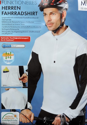 Herren fahrradshirt langarm - fahrradshirt, m