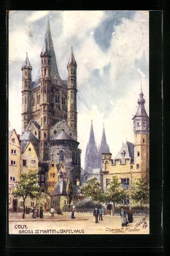 Künstler charles f - künstler-ak,