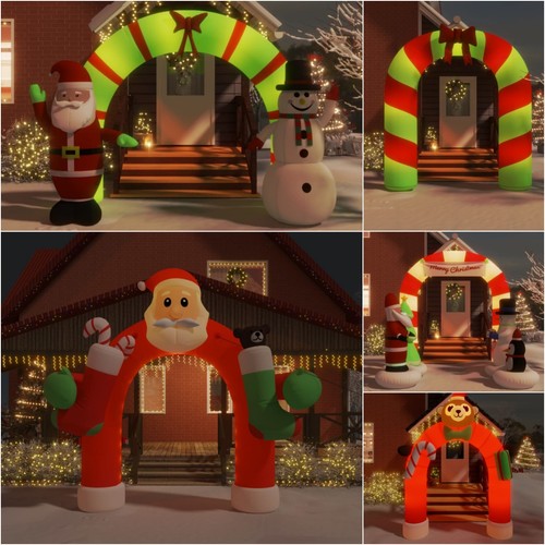 Aufblasbarer weihnachtsbogen - aufblasbarer,