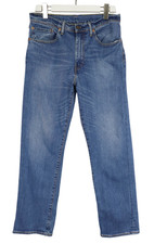 LEVI'S 751 Jeans Herren W34/L32 Fade Effect Whiskers Zip Fly Straight Fit Blau