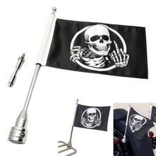 Schädel Mittelfinger Flagge