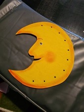 Holzmond gür Lichterkette Handarbeit 32,5 x 30 cm Handbemalt