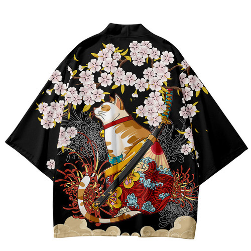 Cat men kimono yukata - cat,