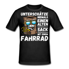 Fahrradfahrer Radfahrer Rennrad Alter Sack Radler T-Shirt