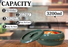 3200 ml kleine runde Edelstahl