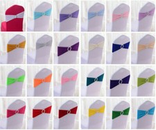 Stuhlschleifen Stretch Schleifenbänder Schleifen für Stuhlhussen Hochzeit  EN