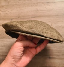 Vintage Stetson Rodney 100% Leinen Schiebermütze Mütze Kappe Cap