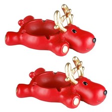 2 Aschenbecher Elch aus