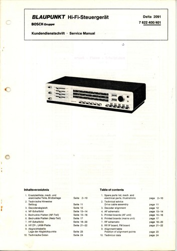 Blaupunkt service manual für - blaupunkt,
