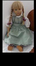 Künstlerpuppe Puppe Sigikid Nr. 10 blond mit Zöpfen- 53 cm groß !