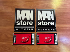 UNDERWEAR - OLAF BENZ / MANSTORE -  AUFKLEBER  JA 2 STÜCK - RARITÄT-SAMMLERSTÜCK