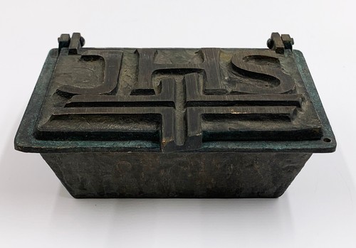 Weihwasserschale bronze relief - bronze,