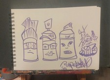 Acryl 3 Sprühdosen Graffiti