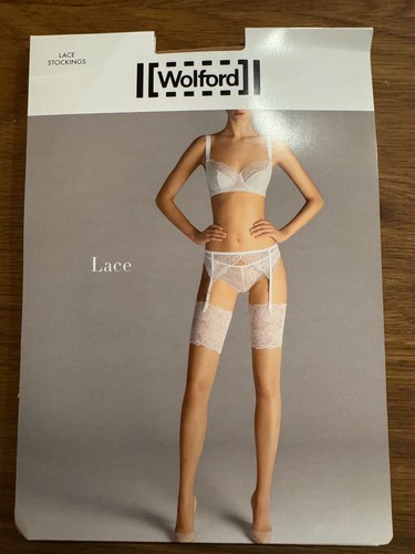 Wolford lace stockings - wolford,