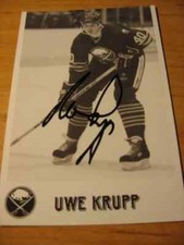 Uwe Krupp - Buffalo Sabres -     SIGNED PHOTO  - de