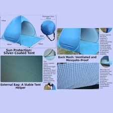 Popup Zelt für Strand leicht