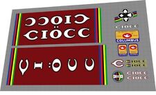 CIÖCC BURGUNDY FRAME DECAL SET with Columbus