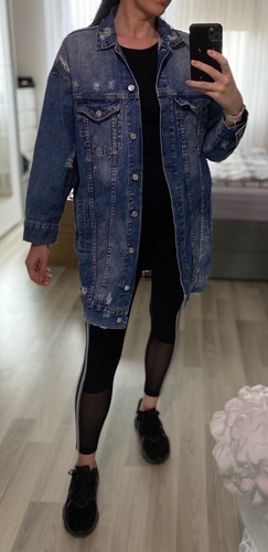 Jeansjacke jacke mittel lang - jeansjacke,
