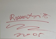 18) Romero Britto signiert Karte Unterschrift Autogramm signed Original