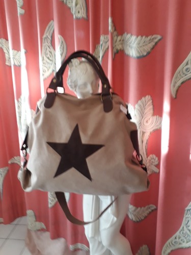 Leinen umhänge tasche - leinen, mit
