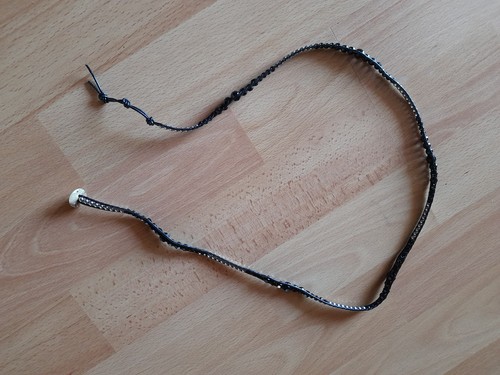 Perlenkette leder 70cm - perlenkette,