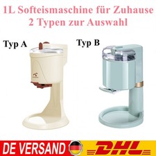 Elektrische Softeismaschine Softeisbereiter 1L Eiscreme Ice Cream Maker Zuhause