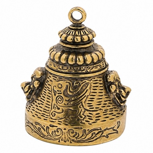 Kupfer glocke anhänger mit - kupfer,