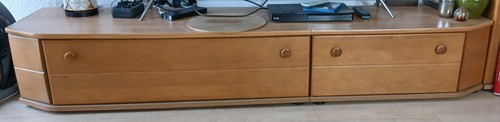 Lowboard tiefbord aus massiver - lowboard,