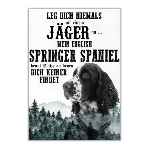 Schild springer spaniel dog - schild,
