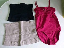 roter Formbody in Gr. XXL und 2 Bauch-und Hüft-Shaping Gürtel in XXL