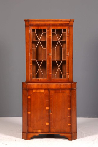 Englische eckvitrine 60s echt - eckvitrine,