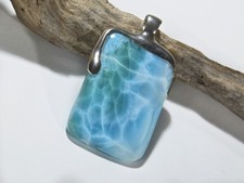 Larimar Anhänger, 42mm, 925