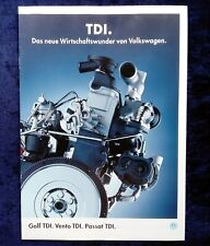 VW TDI: Passat TDI Passat Variant TDI, Golf TDI, Vento TDI  Prospekt 1.1994