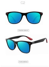Sonnenbrille Verspiegelt polarisiert UV400 Markenbrille Schwarz Blau Rot