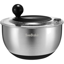 5L Salatschleuder Edelstahl