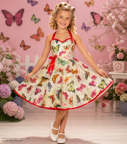 Petticoatkleid kinder mädchen - petticoatkleid,