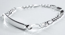 Silber Armband Figaro mit