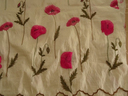 Stoff blumen stickerei - stoff,