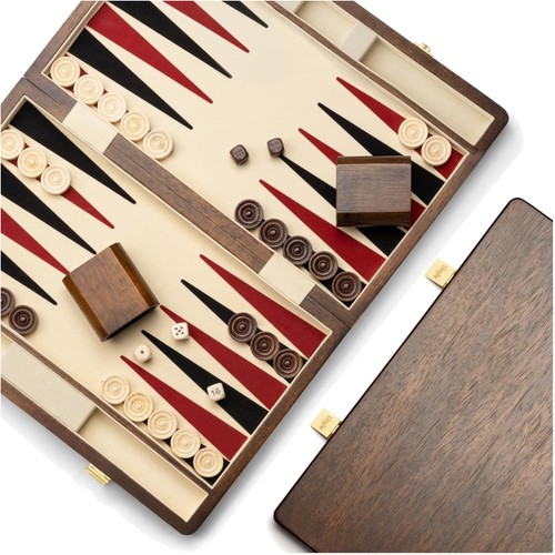 Backgammon set walnussholz - backgammon,