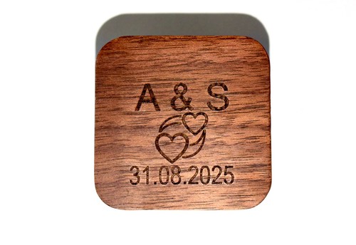 Ringschatulle holz graviert - ringschatulle,