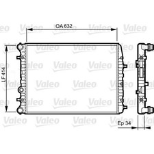 Valeo 732864 Kühler