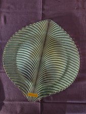 Riedel Nachtmann Servier-/ Kuchenplatte 31 cm Blatt-Form Glas neu 