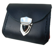 Damen Börse Portemonnaie echt Leder. Handgemacht Schwarz/Rot