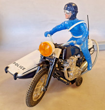 Joustra Police Motorrad m. Beiwagen mit FS Blech-Plastik Mix 60-70er Jahre