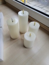 Elambia Flammenlose Kerzen Timer 4 Bzw 8 Stunden 12,5/15/17,5/20cm 7,5cm Durchme