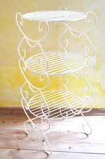 Regal rund Metall stehend 70er Jahre Vintage ø 32 cm H 74 cm